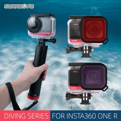 适用Insta360 One R 4K全景徕卡防水壳保护壳潜水滤镜运动相机配件