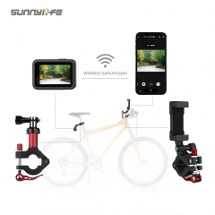 Sunnylife适用Action 4/GoPro 12自行车后座管夹鞍管夹 自行车手机夹手机导航支架 Insta360 GO 3口袋灵眸运动相机配件