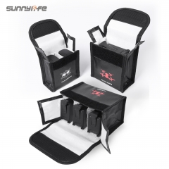 Sunnylife 适用于DJI FPV飞行器飞行眼镜V2电池防爆袋 锂电安全阻燃收纳包  耐高温防辐射保护配件