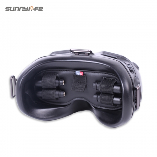 Sunnylife适用于DJI FPV飞行眼镜V2保护罩收纳垫 多功能防尘遮光可收纳眼镜天线内存卡 FPV眼镜保护配件