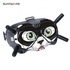Sunnylife适用于DJI FPV飞行眼镜V2贴纸 酷炫图案易撕易贴不留胶 PVC保护贴膜配件