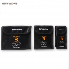 Sunnylife 御Mavic 3电池防爆袋配件 锂电安全收纳包阻燃保护袋耐高温