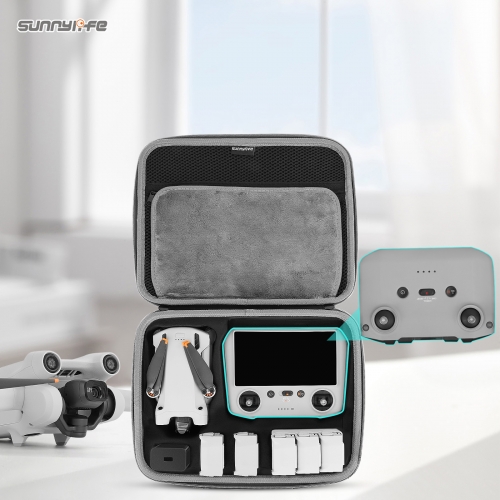 Sunnylife Mini 3/Mini 3 Pro收纳包手提斜挎套装包适用DJI RC遥控包机身包防摔