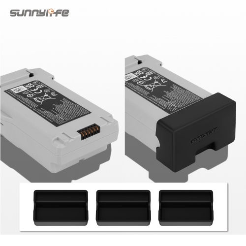 Sunnylife Mini3Pro电池防尘盖塞触点保护盖硅胶防短路配件3个装
