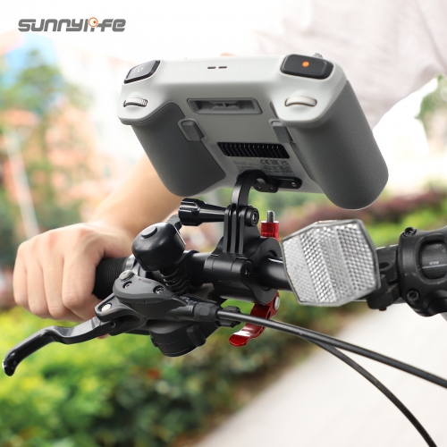Sunnylife Mini3Pro遥控器骑行支架DJI RC跟拍运动相机自行车夹