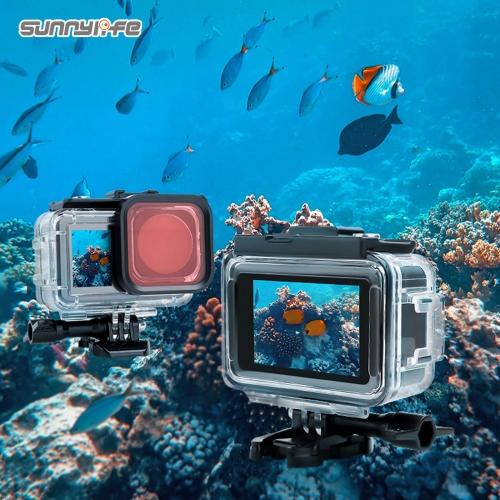 Osmo Action 3防水壳灵眸运动相机潜水滤镜配件保护罩40米防水