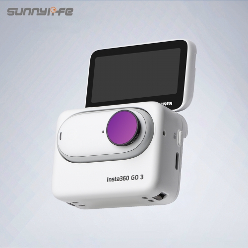 Sunnylife适用于Insta360 GO 3/GO 2滤镜 ND减光镜CPL偏振镜MCUV滤光镜 拇指防抖运动相机配件