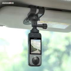 Sunnylife适用Insta360 GO3汽车遮阳板支架运动相机GoPro12车载夹