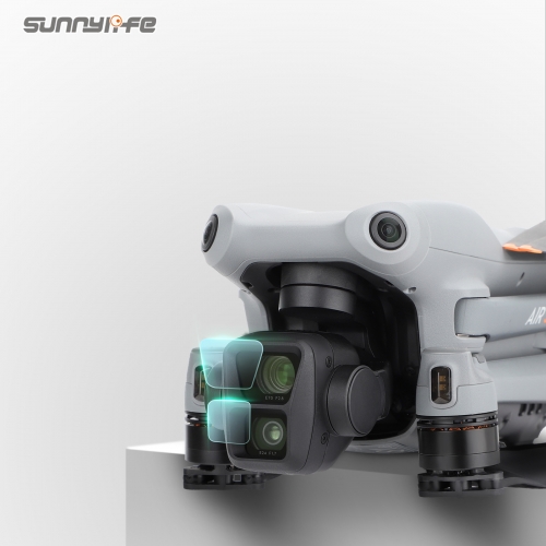 Sunnylife适用DJI AIR 3镜头钢化膜配件保护膜高清纤薄防爆贴膜