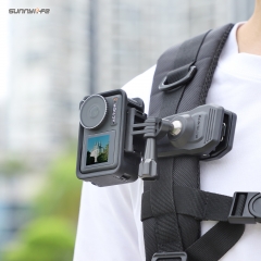 Sunnylife Insta360 GO3万向磁吸背包夹360度GoPro12相机固定支架
