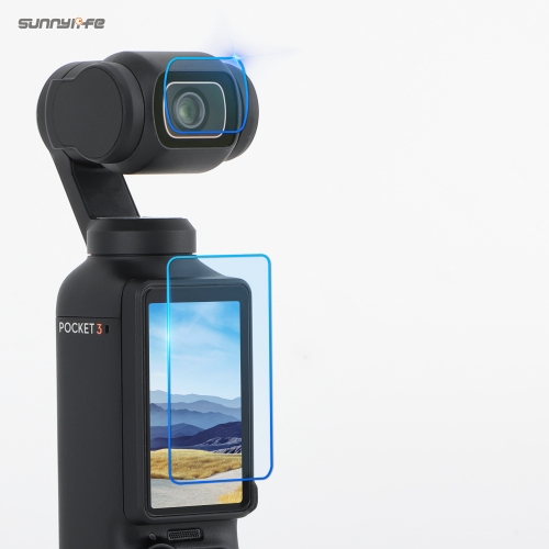 Sunnylife OSMO POCKET 3钢化膜配件保护膜镜头屏幕高清防爆贴膜