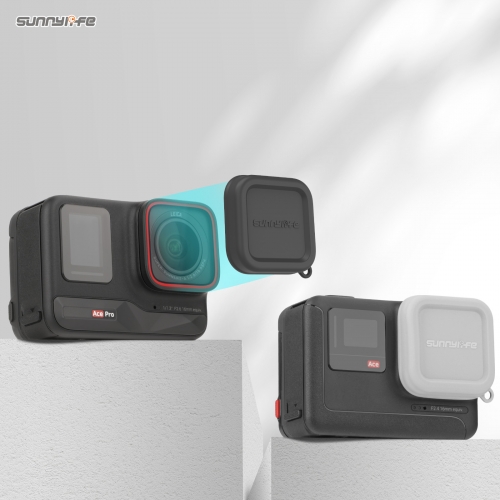 Sunnylife Insta360 Ace Pro镜头保护盖硅胶镜头盖360 Ace保护罩