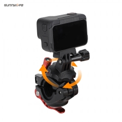 Sunnylife Action4/GoPro12自行车夹360度旋转多管径AirTag支架