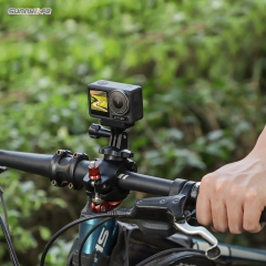 Sunnylife Action4/GoPro12自行车夹360度旋转多管径AirTag支架