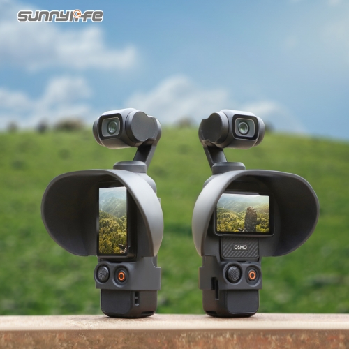 Sunnylife OsmoPocket3屏幕遮光罩口袋3挡光遮阳罩云台相机配件