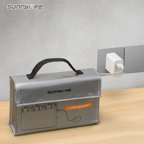 Sunnylife Mini 4K/AVATA2电池防爆袋电池管家锂充电保护阻燃袋包