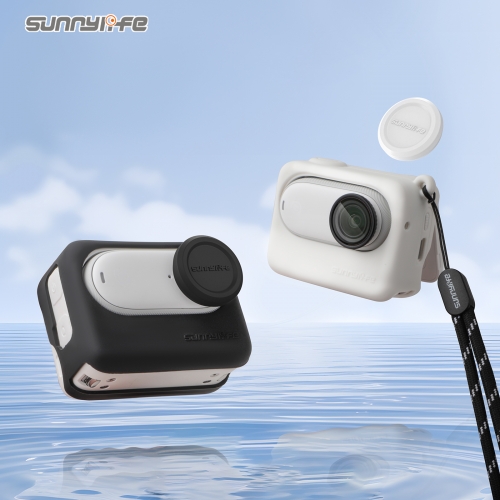 Sunnylife 影石Insta360 GO 3S硅胶套拇指相机镜头盖保护壳挂绳
