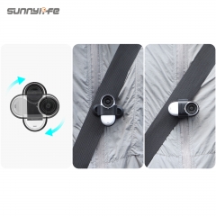 Sunnylife Insta360 GO 3S背包夹GO3运动相机支架360度旋转鳄鱼夹