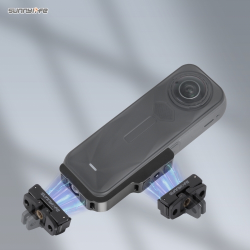 Sunnylife Insta360 X5/4横竖拍支架L型转换支架磁吸转接头拓展配件