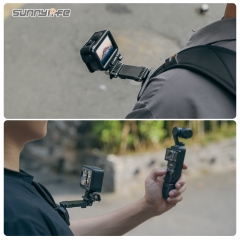 Sunnylife OSMO 360/Action 5Pro背包夹运动相机可拉伸Insta360 X5磁吸支架