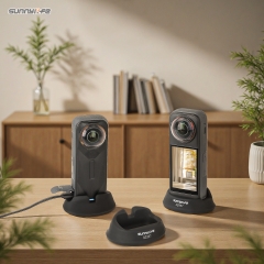 Sunnylife Insta360X5车载底座影石X4相机桌面支撑直立硅胶底座