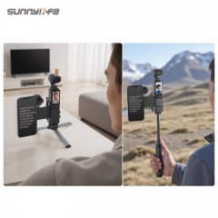 Sunnylife Osmo Pocket3拓展手带手机提词器支架冷靴保护框配件
