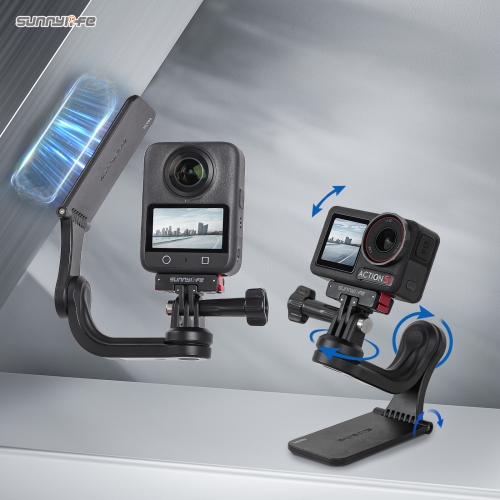 Sunnylife OSMO 360/Pocket3/Action5运动相机多轴旋转磁吸支架360 X5配件