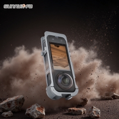 Sunnylife Insta360X5金属磁吸兔笼扩展边框冷靴硅胶镜头罩保护壳