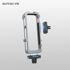 Sunnylife Insta360X5金属磁吸兔笼扩展边框冷靴硅胶镜头罩保护壳