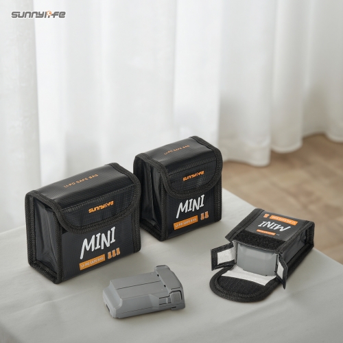 Sunnylife Mini 5/4 Pro电池防爆袋锂电安全收纳包Mini 3阻燃保护