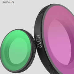 Sunnylife Osmo Nano滤镜1/4黑柔ND64/PL减光ND CPL运动相机配件