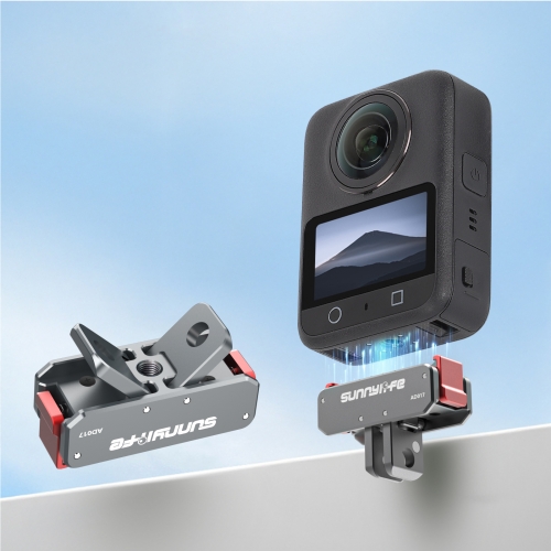 Sunnylife OSMO 360金属磁吸转接头ACTION 5Pro折叠快拆拓展件