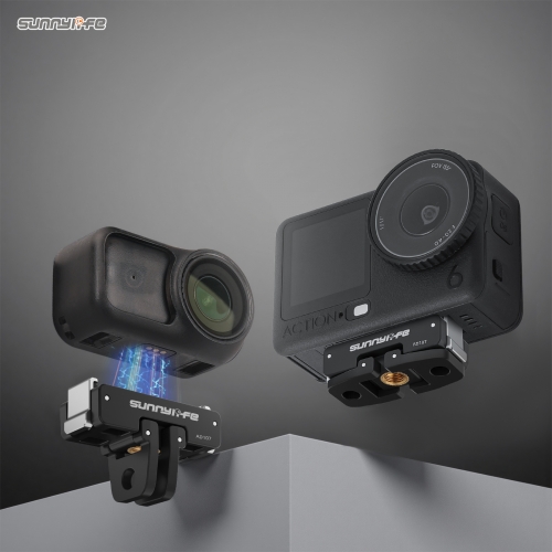 Sunnylife OSMO Nano/Action6双向磁吸转接头可调旋转快拆板配件