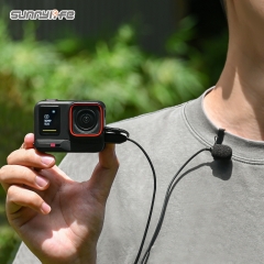 Sunnylife Insta360 X4领夹麦克风POCKET 3运动相机录音麦TypeC