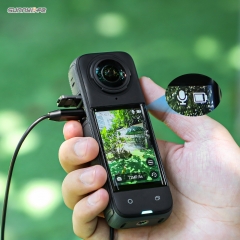 Sunnylife Insta360 X4领夹麦克风POCKET 3运动相机录音麦TypeC