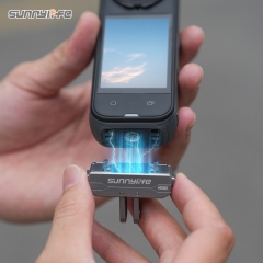 Sunnylife Insta360 X4 Air/X5金属磁吸转接头Ace/Ace Pro 2/1折叠快拆拓展配件