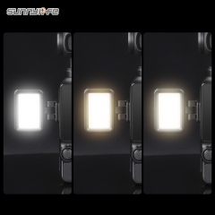 Sunnylife Pocket 4P/4/3补光灯可调快装柔光灯摄影灯三色补光灯双灯摄影配件