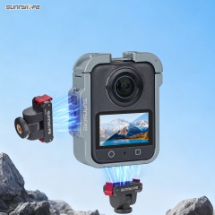 Sunnylife OSMO 360金属兔笼磁吸扩展横竖拍边框冷靴保护壳配件