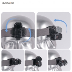 Sunnylife适用DJI Osmo Nano横竖拍头带3CM宽360°旋转可调弹性固定绑带