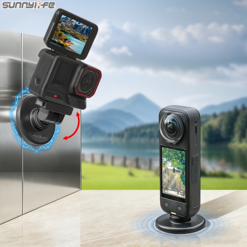Sunnylife Insta360 X4 Air/X5/Ace Pro 2/1/Ace快拆磁吸底座支架可调转接配件