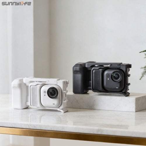 Sunnylife Insta360 GO Ultra街拍手柄快拆兔笼扫街握把边框保护配件
