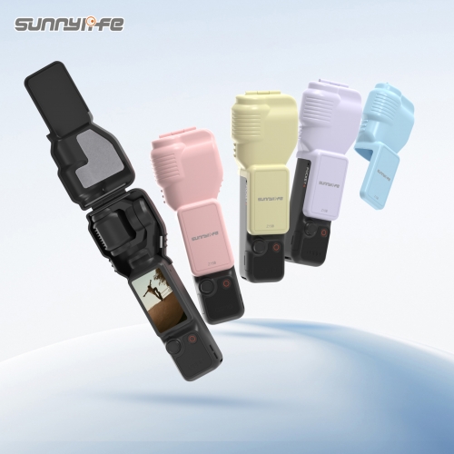 Sunnylife Pocket 4保护罩灵眸口袋4云台镜头屏幕保护壳糖果色壳配件