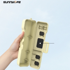 Sunnylife Pocket 4/3收纳盒灵眸口袋4/3防摔保护壳保护盒可装滤镜配件