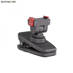 Sunnylife Osmo Pocket 4/3磁吸快拆背包夹360°旋转180°翻转运动相机可调鳄鱼夹