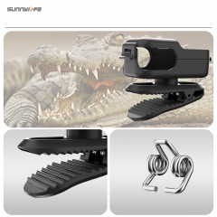 Sunnylife Osmo Nano 360°横竖拍背包夹俯仰90°翻转快拆鳄鱼夹系列