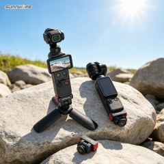 Sunnylife OSMO360磁吸转接头1/4拓展件旋转可调ACTION5Pro快拆板
