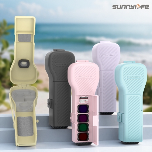 Sunnylife Osmo Pocket 4/3保护壳口袋4收纳盒机身翻盖滤镜收纳盒
