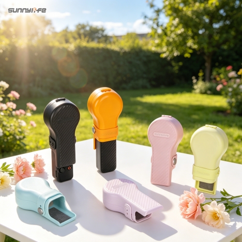 Sunnylife Pocket 4/3小灯泡保护罩灵眸4云台镜头屏幕保护壳糖果色壳配件