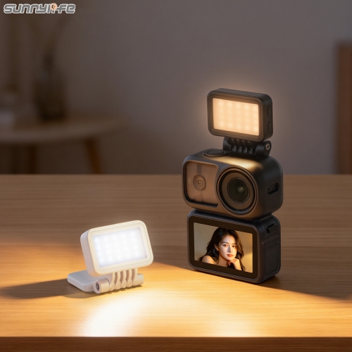Sunnylife Osmo Nano磁吸补光灯折叠可调三色柔光灯快拆补光摄影配件