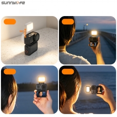 Sunnylife Osmo Nano磁吸补光灯折叠可调三色柔光灯快拆补光摄影配件